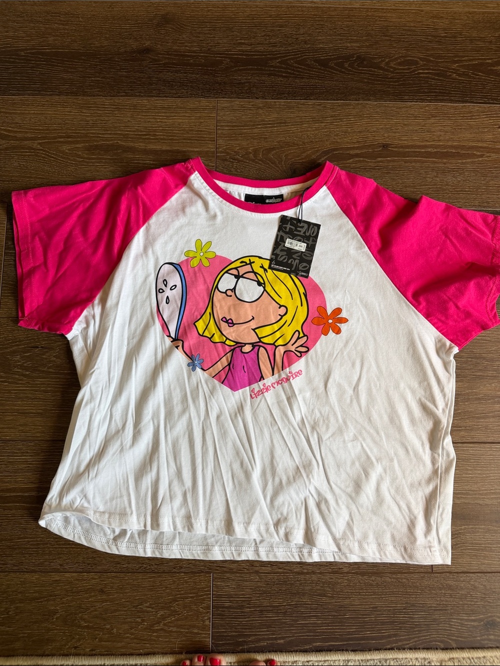 Lizzie McGuire Disney Hot Pink Raglan Tee